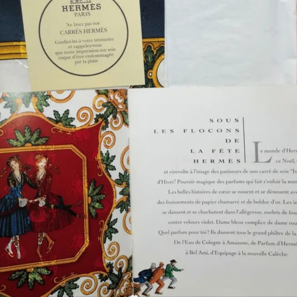Merry Christmas Make Offer on Authentic HERMÈS Carre 90 Silk Scarf Joies d' H. - Picture 7 of 13